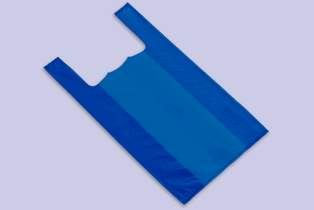 Blue HDPE Vest Carrier 01