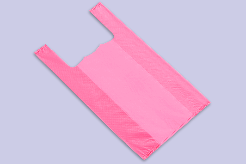 Pink HDPE Vest Carrier