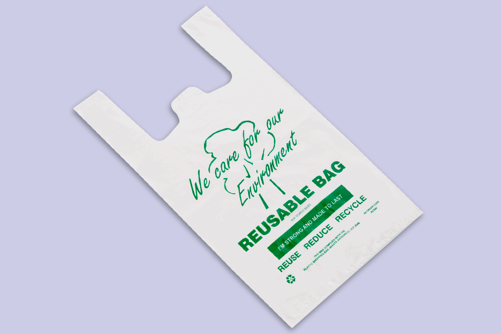 Degradable HDPE Vest Carrier 03