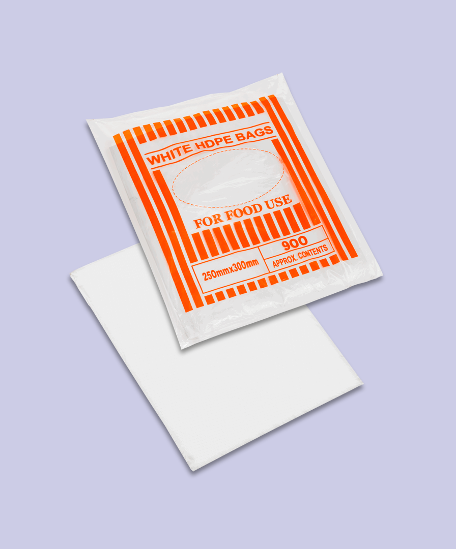 White HDPE Counter & Butcher Bags